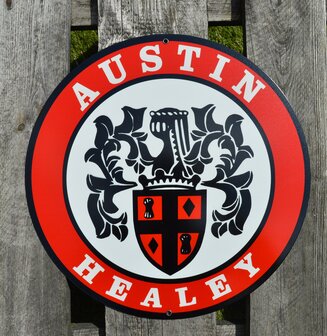 metalen Austin Healey bord