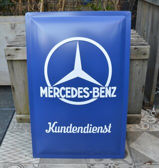 blikken Mercedes Kundendienst bord XXL