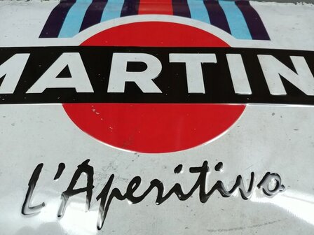 blikken Martini l&#039;aperitivo bord 