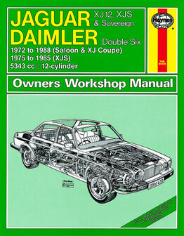 Jaguar XJ12, XJS &amp; Sovereign; Daimler Double Six [1972-1988] Haynes boek