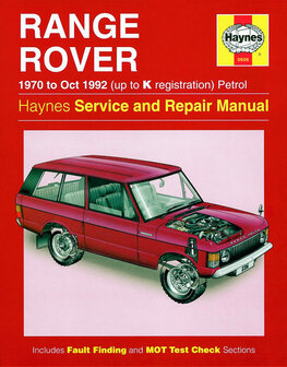 Range Rover V8 [1970-1992] Haynes boek