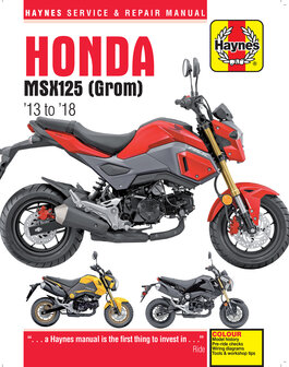 Honda MSX125 Grom [2013-2018] Haynes boek