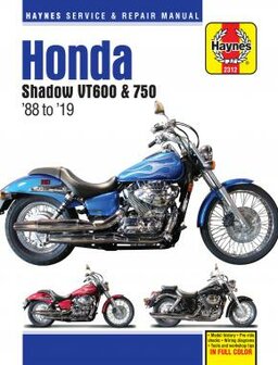 Honda Shadow VT600 &amp; 750 [1988-2019] Haynes boek
