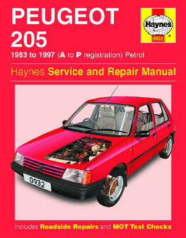 Peugeot 205 [1983-1997] Haynes boek
