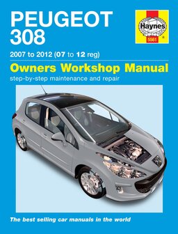 Peugeot 308 [2007-2012] Haynes boek