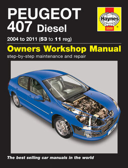 Peugeot 407 diesel [2004-2011] Haynes boek