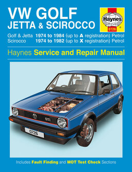 VW Golf [1974-1984] Scirocco Haynes boek