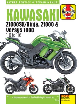Kawasaki Z1000SX Z1000 &amp; Versys [2010-2016] Haynes boek