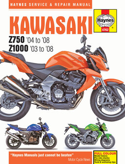 Kawasaki Z750 &amp; Z1000 [2003-2008] Haynes boek