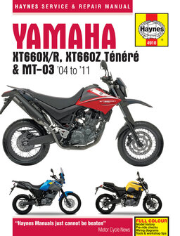 Yamaha XT660 &amp; MT-03 [2004-2011] Haynes boek