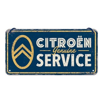 blikken Citroen service bord 10x20cm