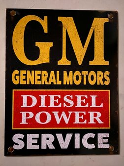 blikken GM diesel power bord 