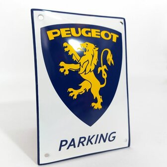 emaille Peugeot parking bord 