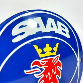 emaille Saab Scania bord