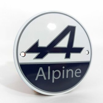 emaille Alpine bord rond