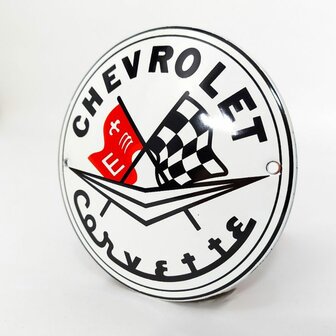 emaille Corvette bord rond