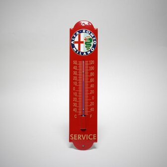 emaille Alfa Romeo service thermometer