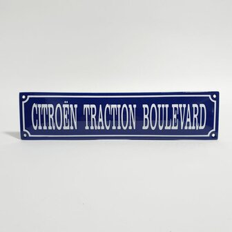 emaille Citroen Traction Boulevard bord