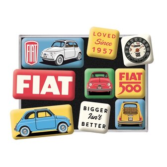 Fiat 500 magneet set