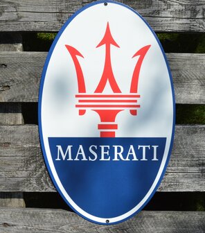 metalen Maserati logo bord 