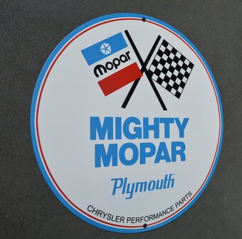 metalen Plymouth mighty mopar bord&nbsp;