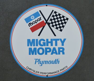 metalen Plymouth mighty mopar bord&nbsp;