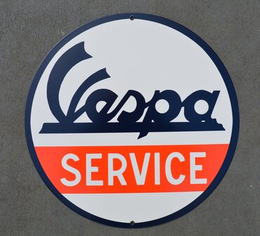 metalen Vespa service bord