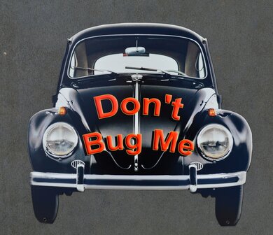 metalen Volkswagen Kever front don&#039;t bug me bord&nbsp;