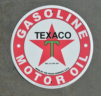 blikken Texaco gasoline bord