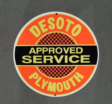 metalen Plymouth Desoto bord&nbsp;