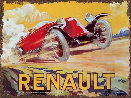 blikken Renault NN bord 