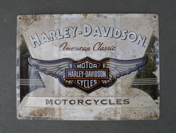 blikken Harley-Davidson American classic bord 