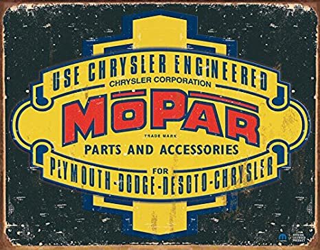 blikken Mopar parts and service bord no2