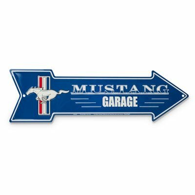 blikken Mustang garage arrow bord 