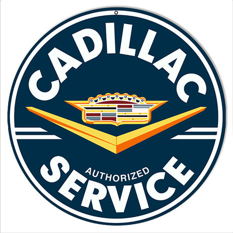metalen Cadillac service bord 