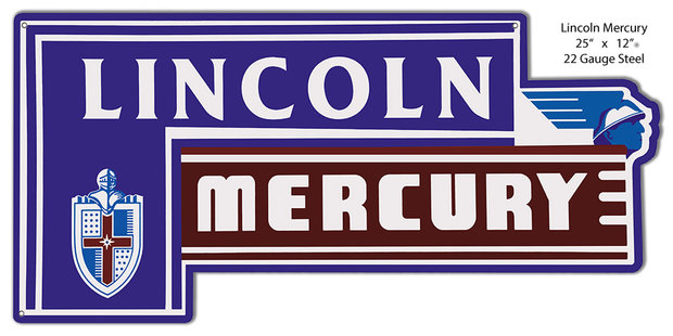 metalen Lincoln Mercury bord