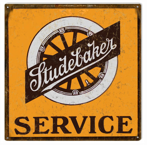 metalen Studebaker service bord