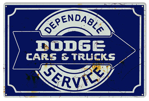 metalen Dodge cars and trucks bord