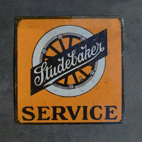 metalen Studebaker service bord