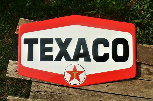 blikken Texaco logo bord