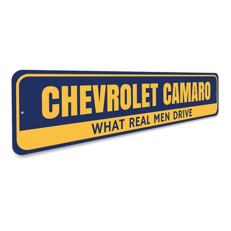 metalen Chevrolet Camaro what real men drive bord 
