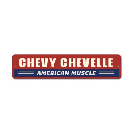 metalen Chevy Chevelle bord 