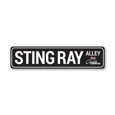 metalen Sting Ray alley bord 