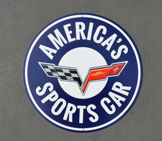 metalen Corvette America's sports car bord 