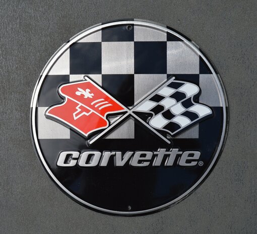 blikken Chevrolet Corvette racing bord 