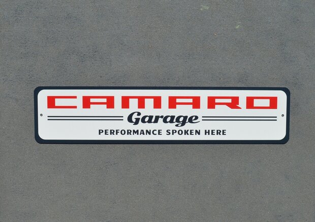metalen Camaro garage bord 