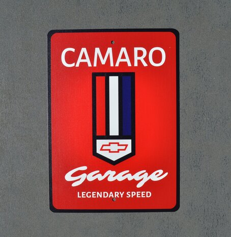 metalen Camaro garage legendary speed bord 