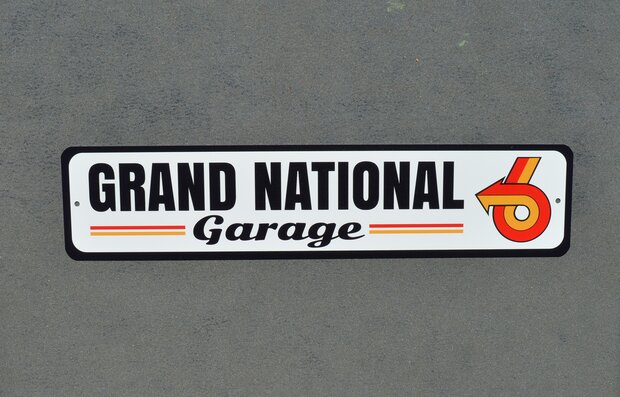 metalen Grand National garage bord 