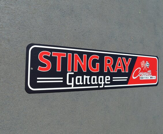 metalen Sting Ray garage bord 