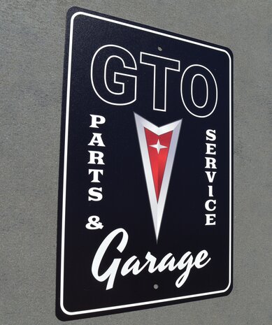 metalen Pontiac GTO garage bord